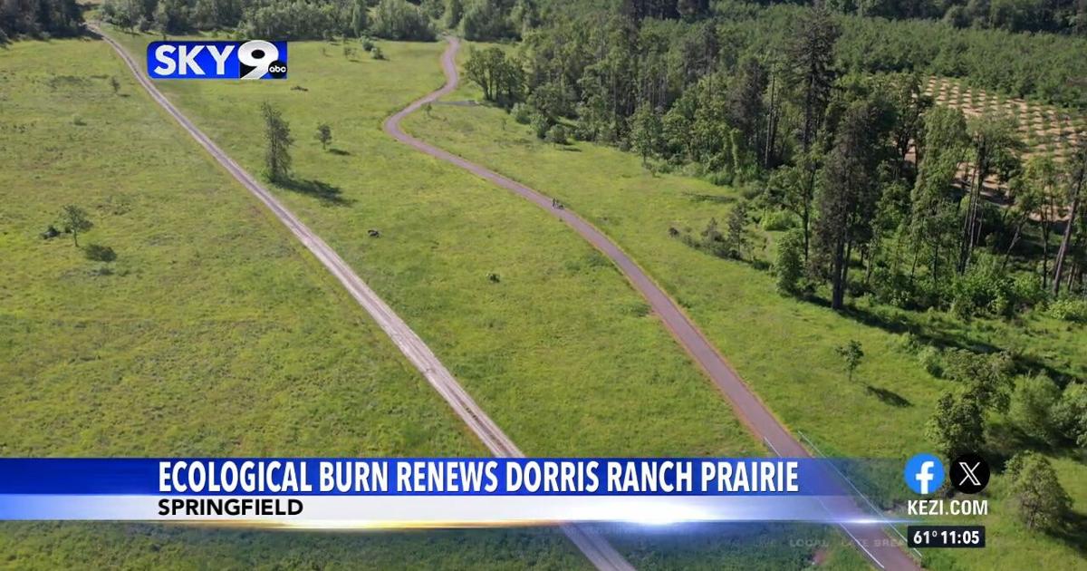Dorris Ranch Path Map Ecological burns help renew Dorris Ranch prairie area | Video | kezi.com