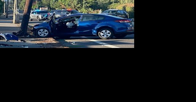 Car crash causes power outage, leaves driver injured - Vimarsana News