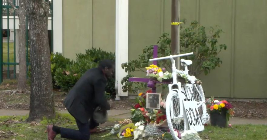 Eugene vigil honors Erick Njue, PhD student from Kenya