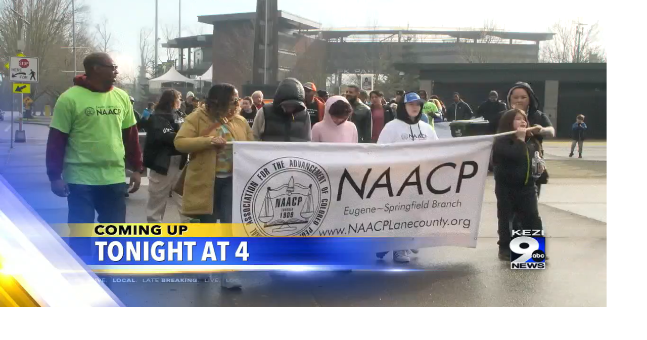 Tonight on KEZI 9 News at 4 Martin Luther King Jr. march in Eugene