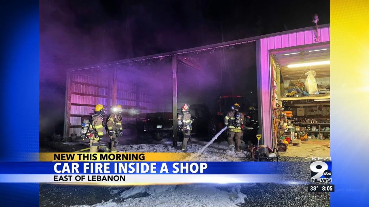 Lebanon Fire District Responded To Car Fire Inside A Shop | Video ...