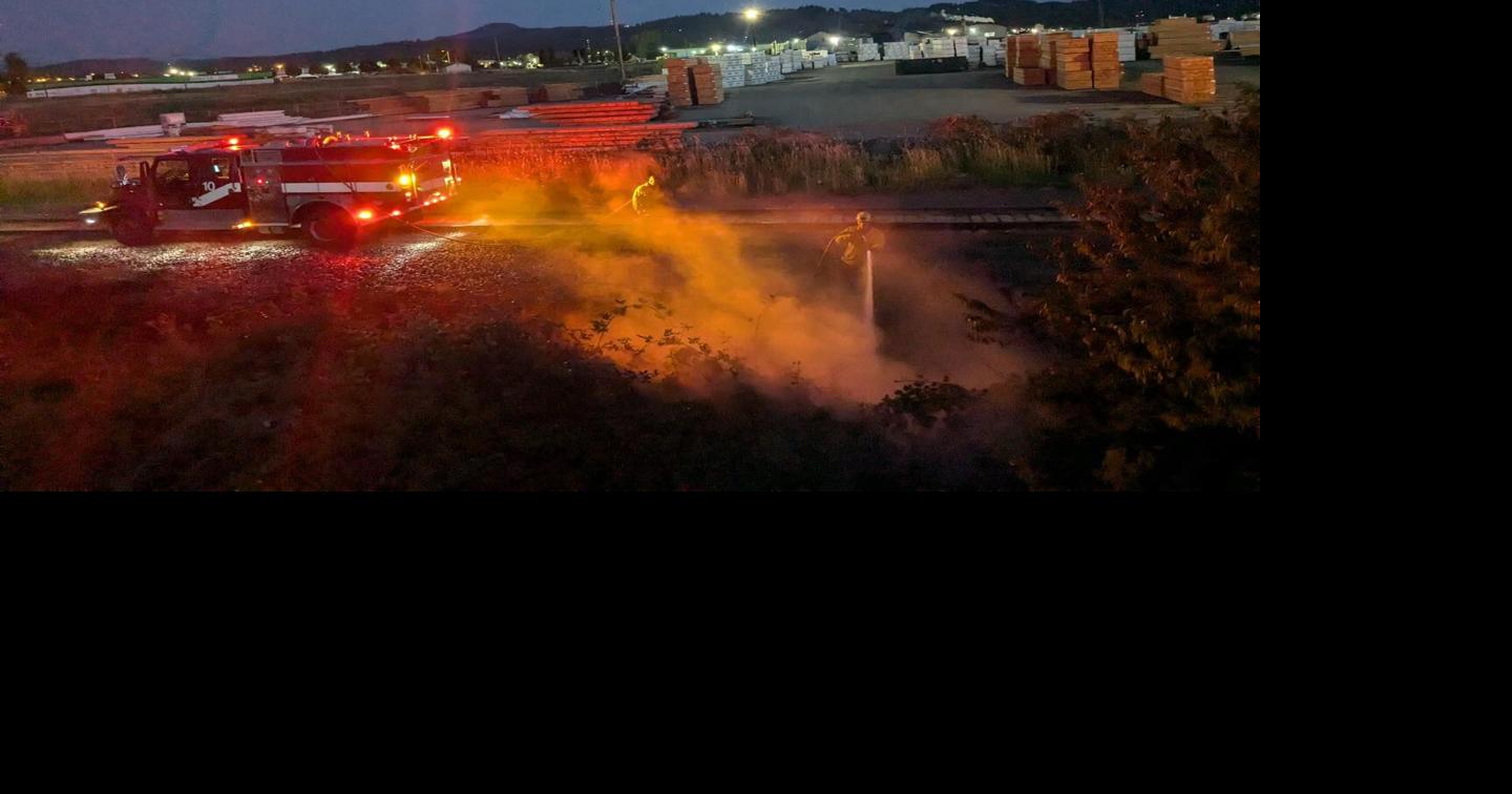 Fire crews respond to brush fire near west Eugene lumber yard | Local ...