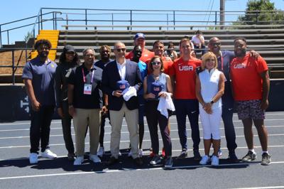 Governor Kate Brown and Second Gentleman Douglas Emhoff visited Team USA