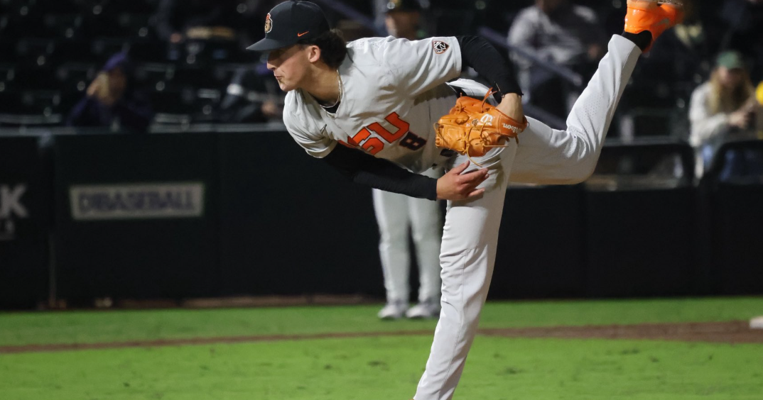 Dax Whitney ties Oregon State record with 17 strikeouts in win