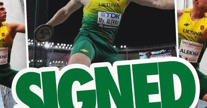 Oregon T&F: World record holder Mykolas Alekna signs with Ducks