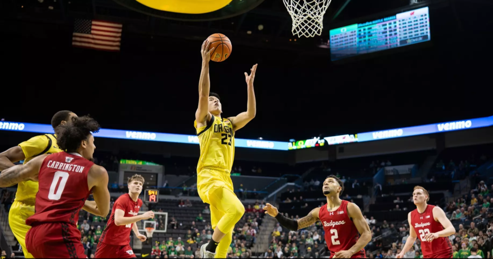 Oregon Men’s Basketball Surges Past Wisconsin