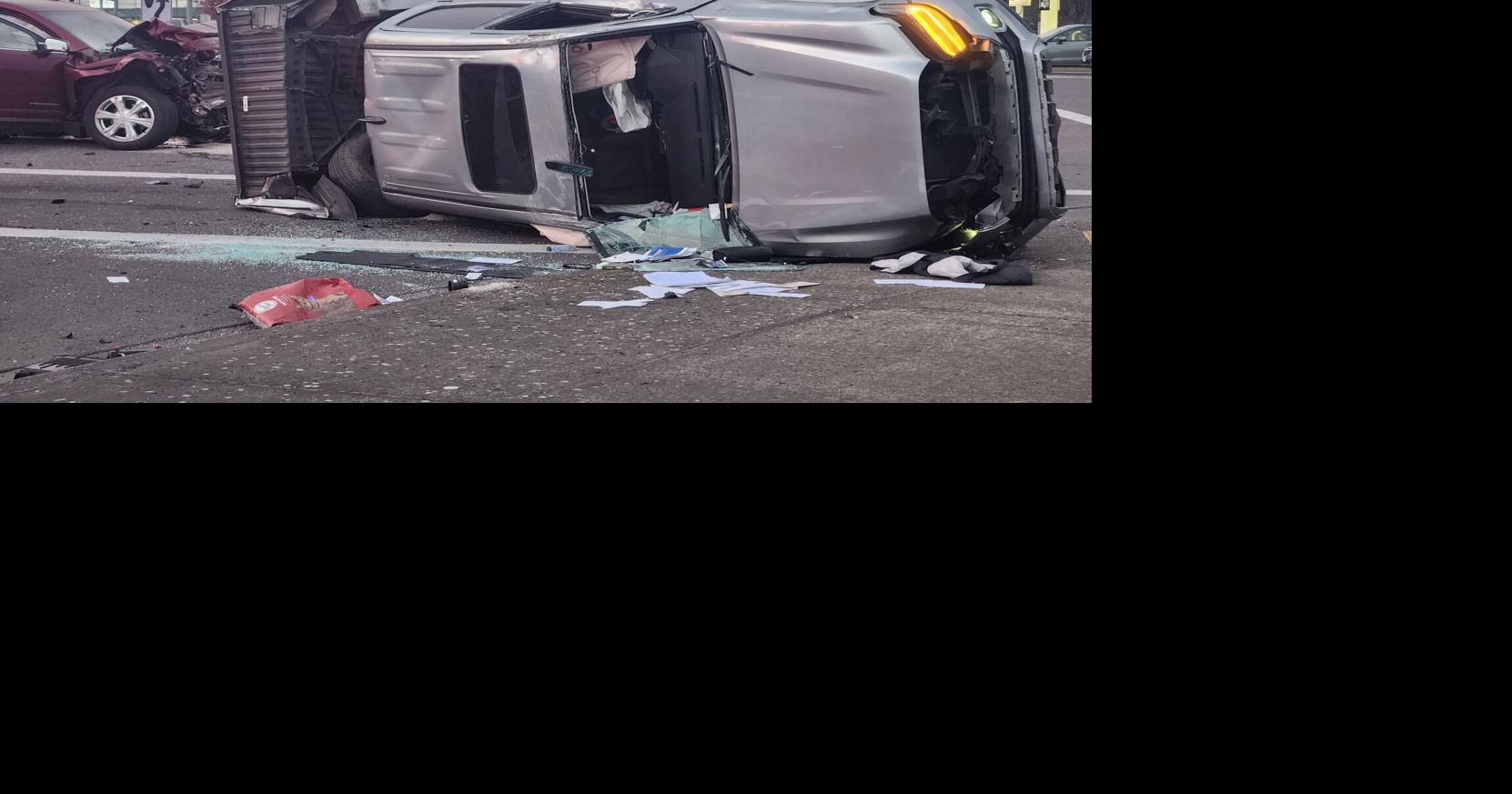 Rollover crash sends 8 people to the hospital | News | kezi.com
