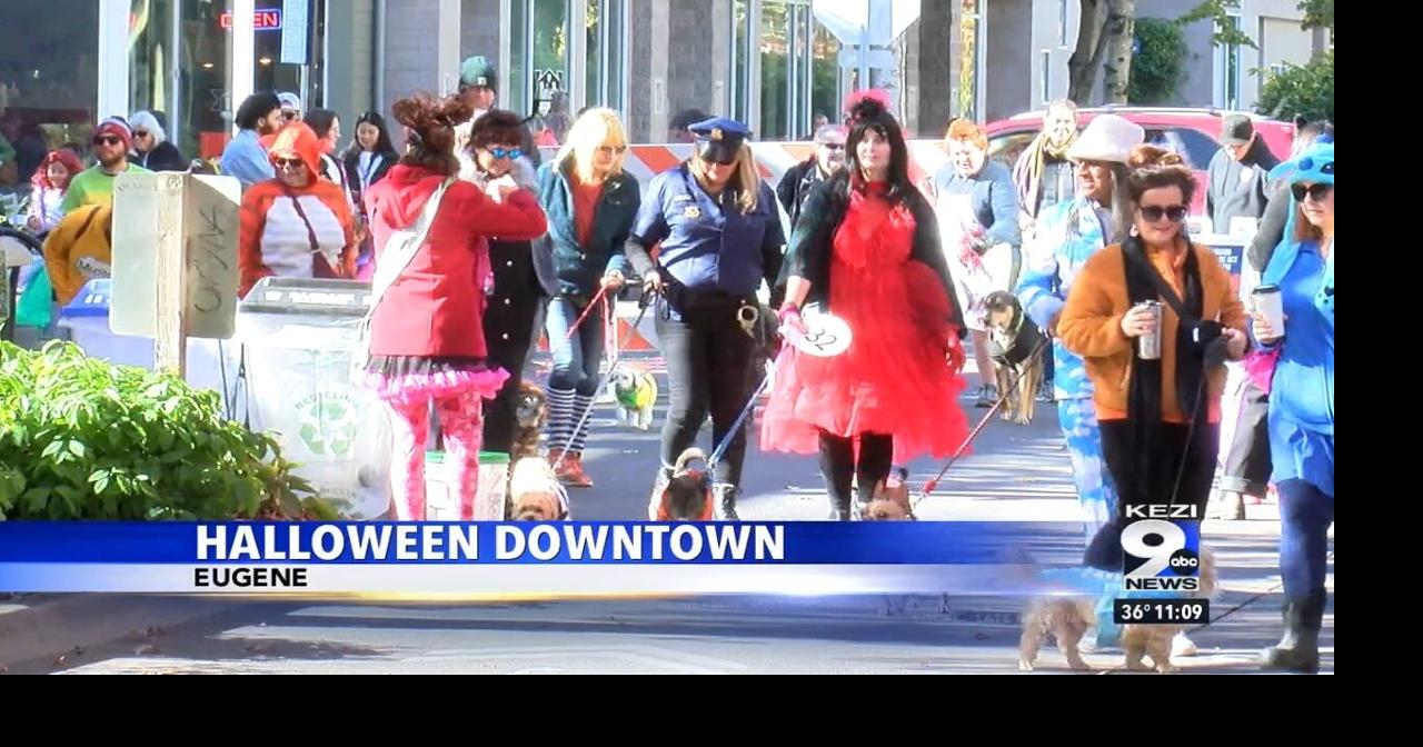 Downtown Eugene celebrates Halloween Video