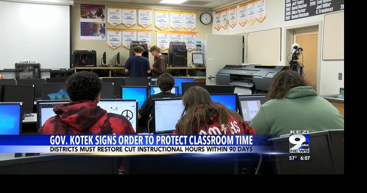 Governor Tina Kotek issues an Executive Order to increase students time in the classroom