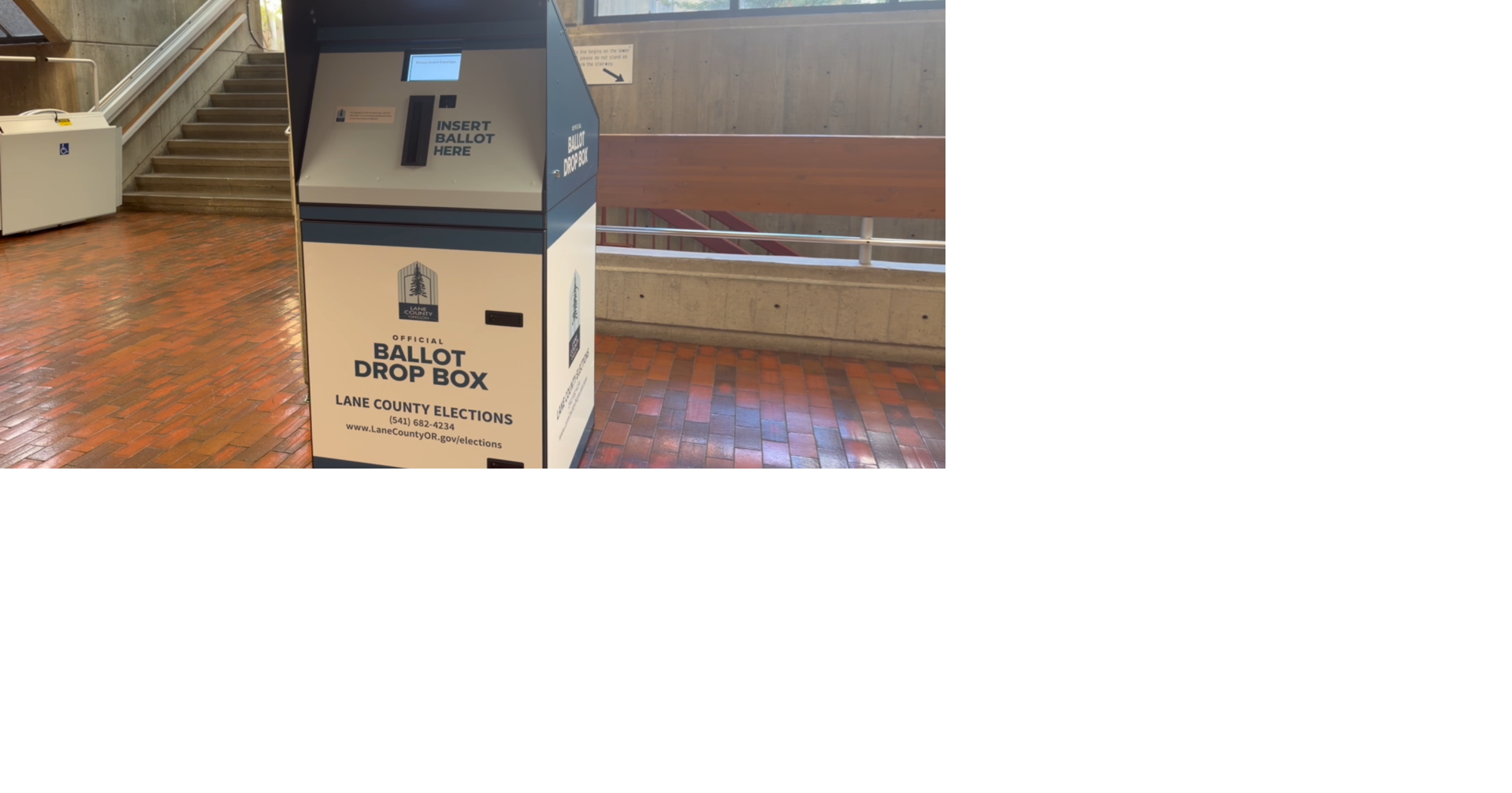 Lane County tests Oregon’s first smart ballot drop box