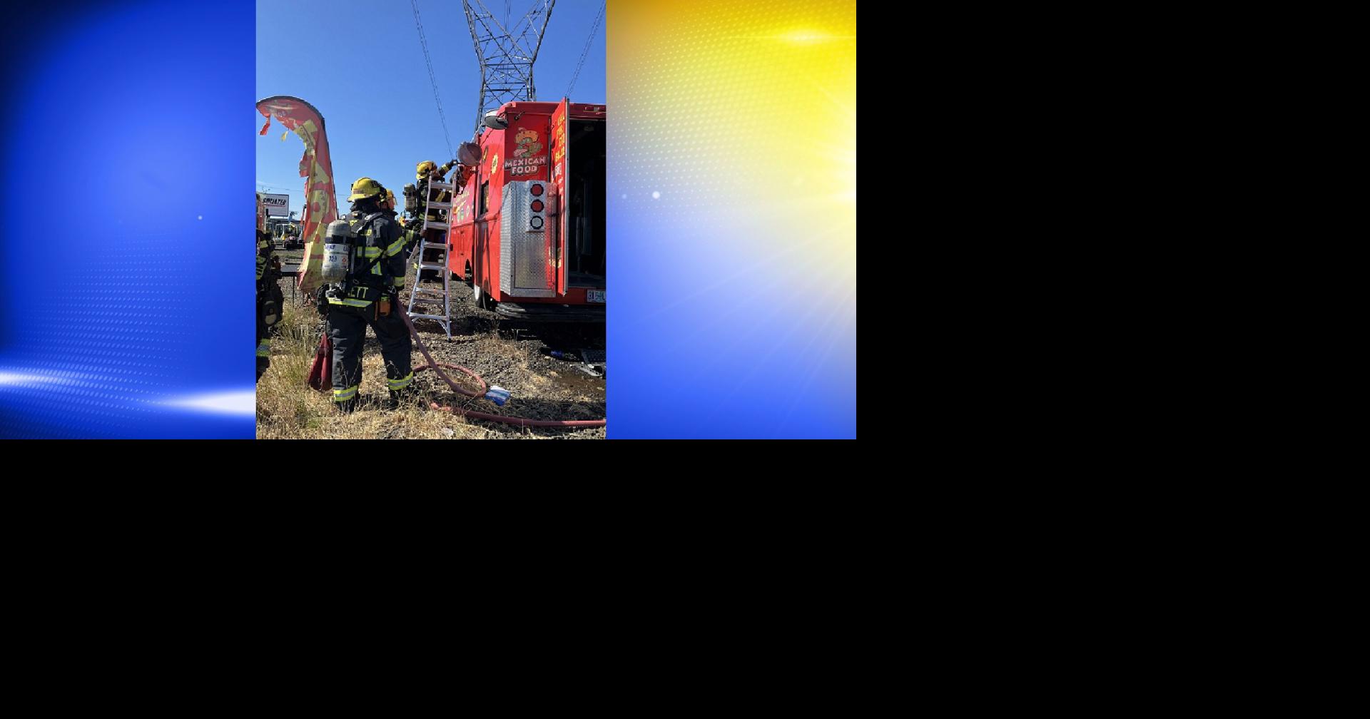 Fire crews respond to Highway 99 food truck fire in north Eugene ...