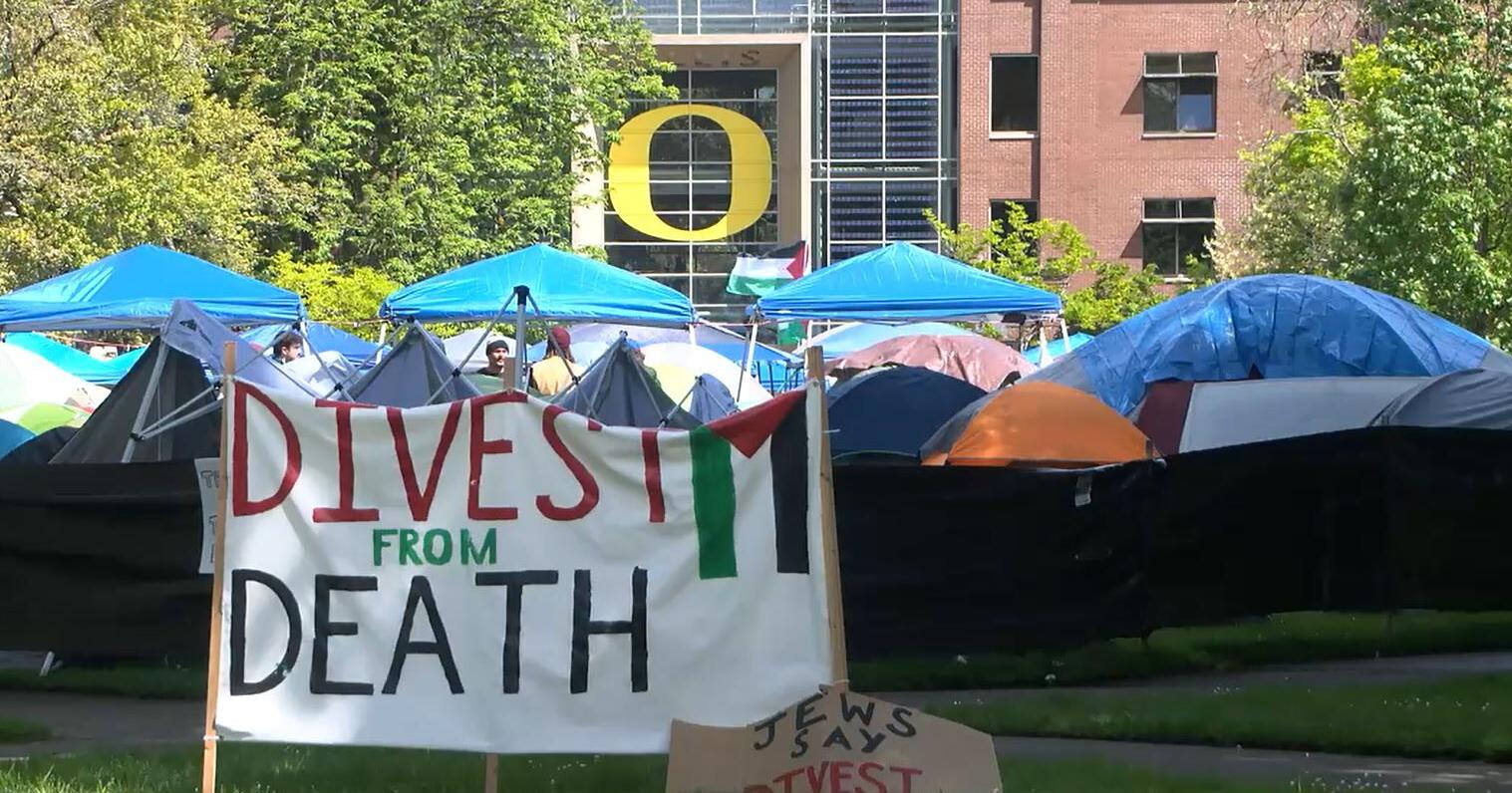 UO student protester arrested after gluing posters to sides of campus buildings - Vimarsana News