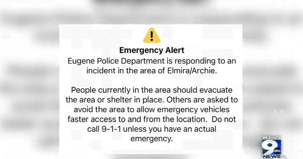 Emergency alert error sparks confusion in Lane County