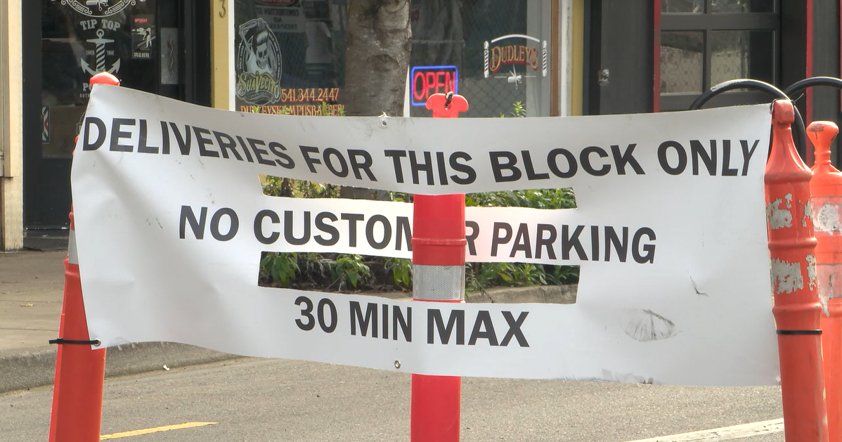 Small businesses on 13th and Alder face steep sales drop from new traffic setup