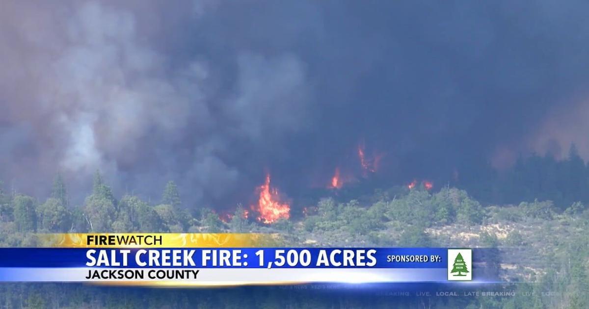 Salt Point Fire Salt Creek Fire burning 1,500 acres in Jackson County | Video | kezi.com