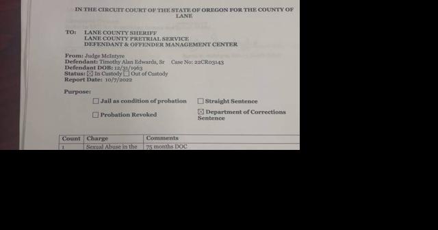 Disturbing details revealed in court documents about man convicted on sex  abuse charges in Lane County | News | kezi.com
