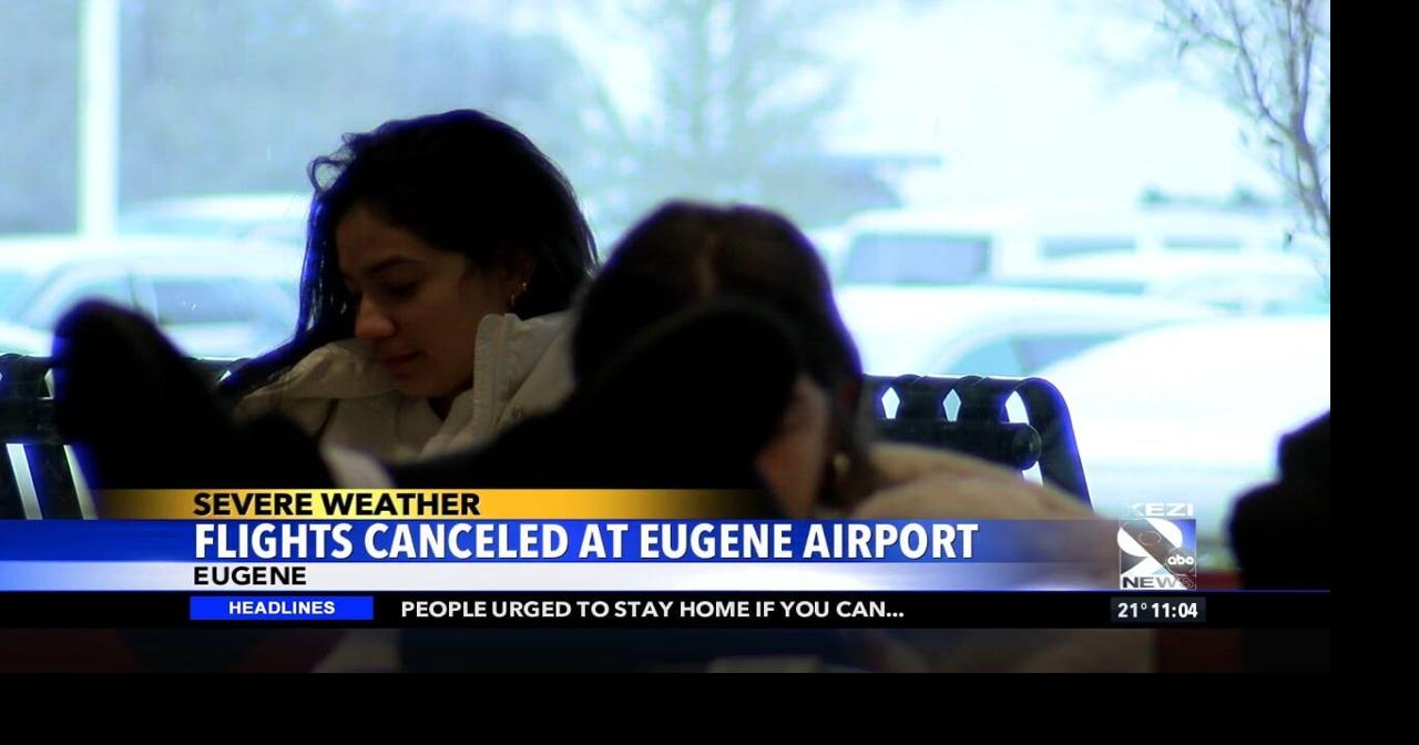 Flights in and out of Eugene Airport cancelled Saturday due to icing