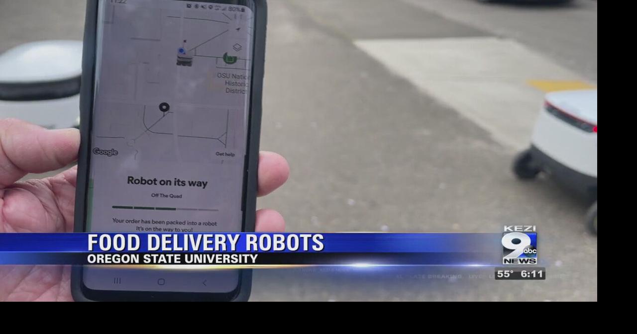 OSU robot food delivery service Video