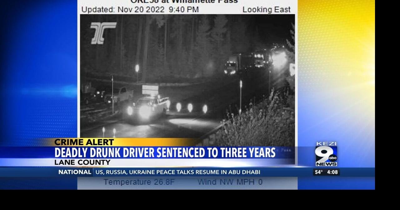 Deadly Drunk Driver Sentenced to Three Years | Video | kezi.com