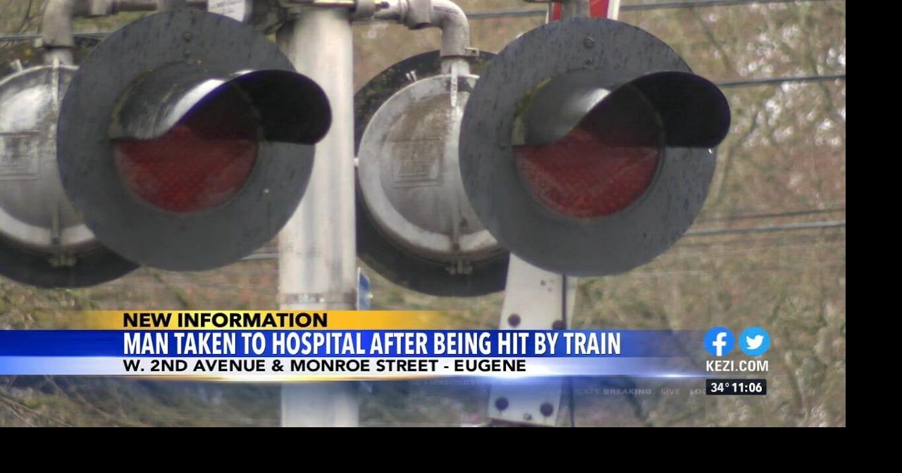 Man taken to hospital after being hit by train in Eugene | News | kezi.com