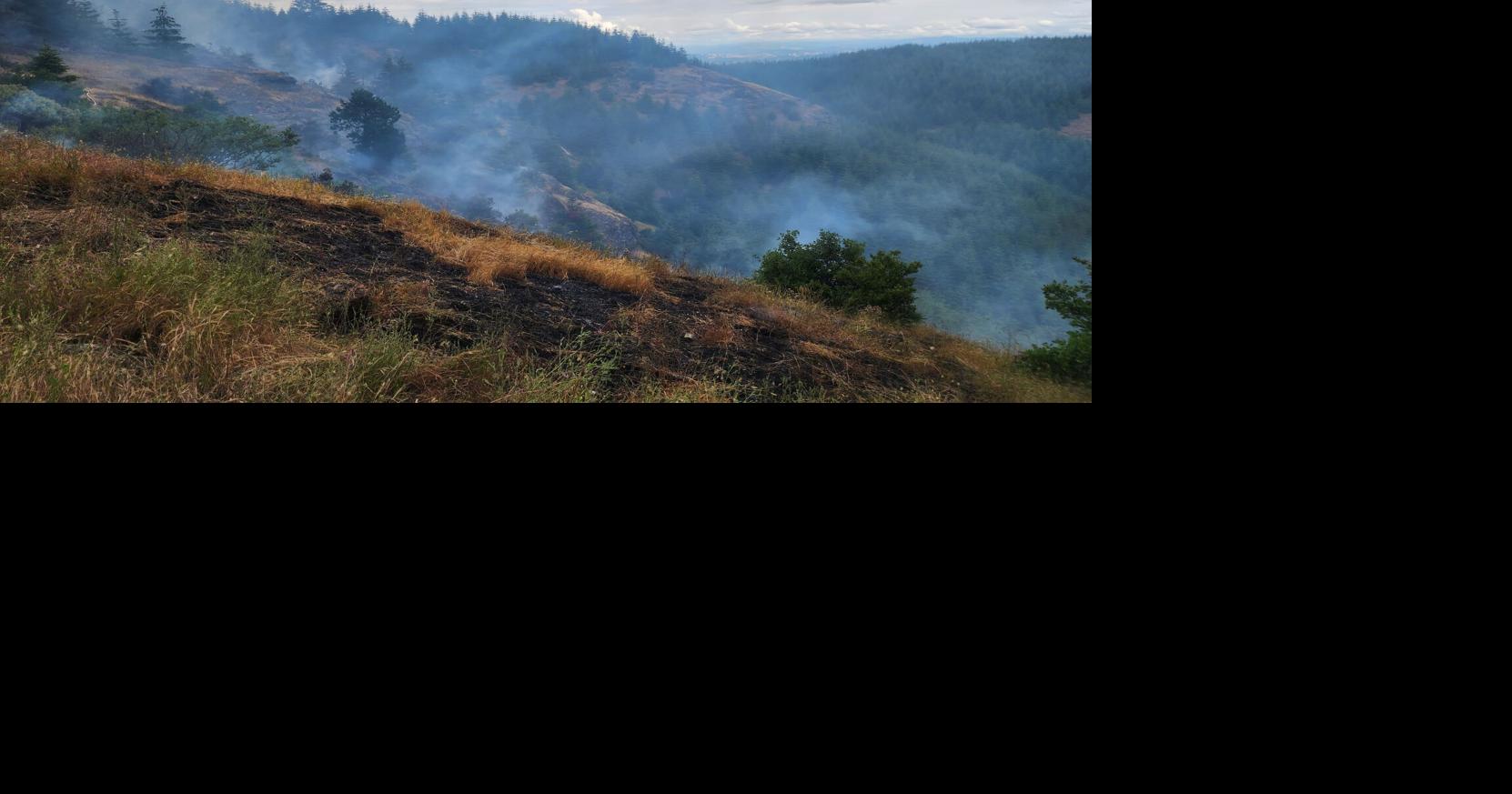 Douglas County fire crews respond to vegetation fire on steep terrain ...
