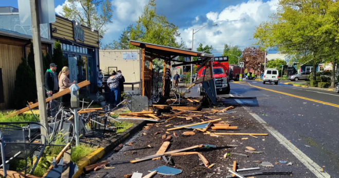 Driver cited after crash that destroyed outdoor seating area - Vimarsana News