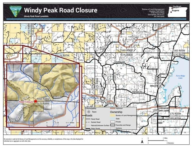 Two Lane County roads closed as landslides threaten driver safety ...