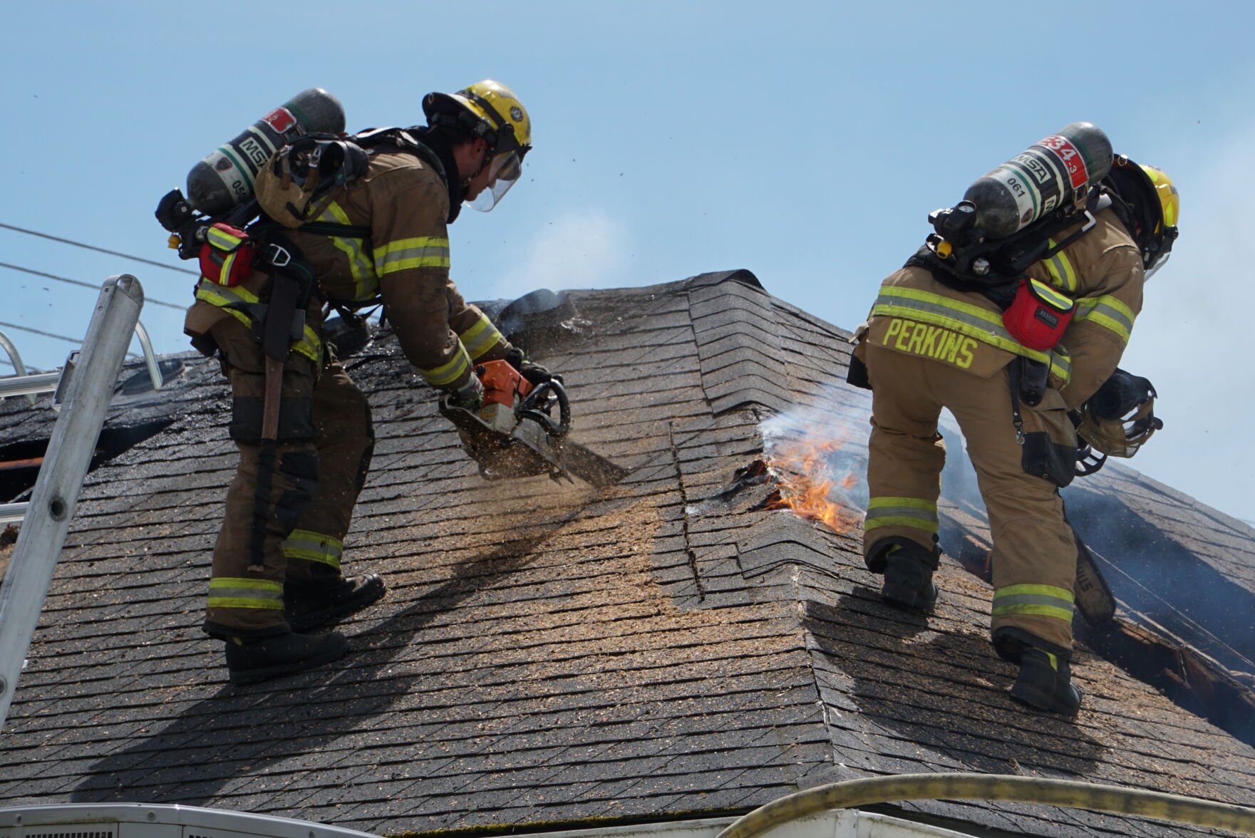 Lebanon Firefighters Cut Holes In Roof To Battle House Fire | Local ...