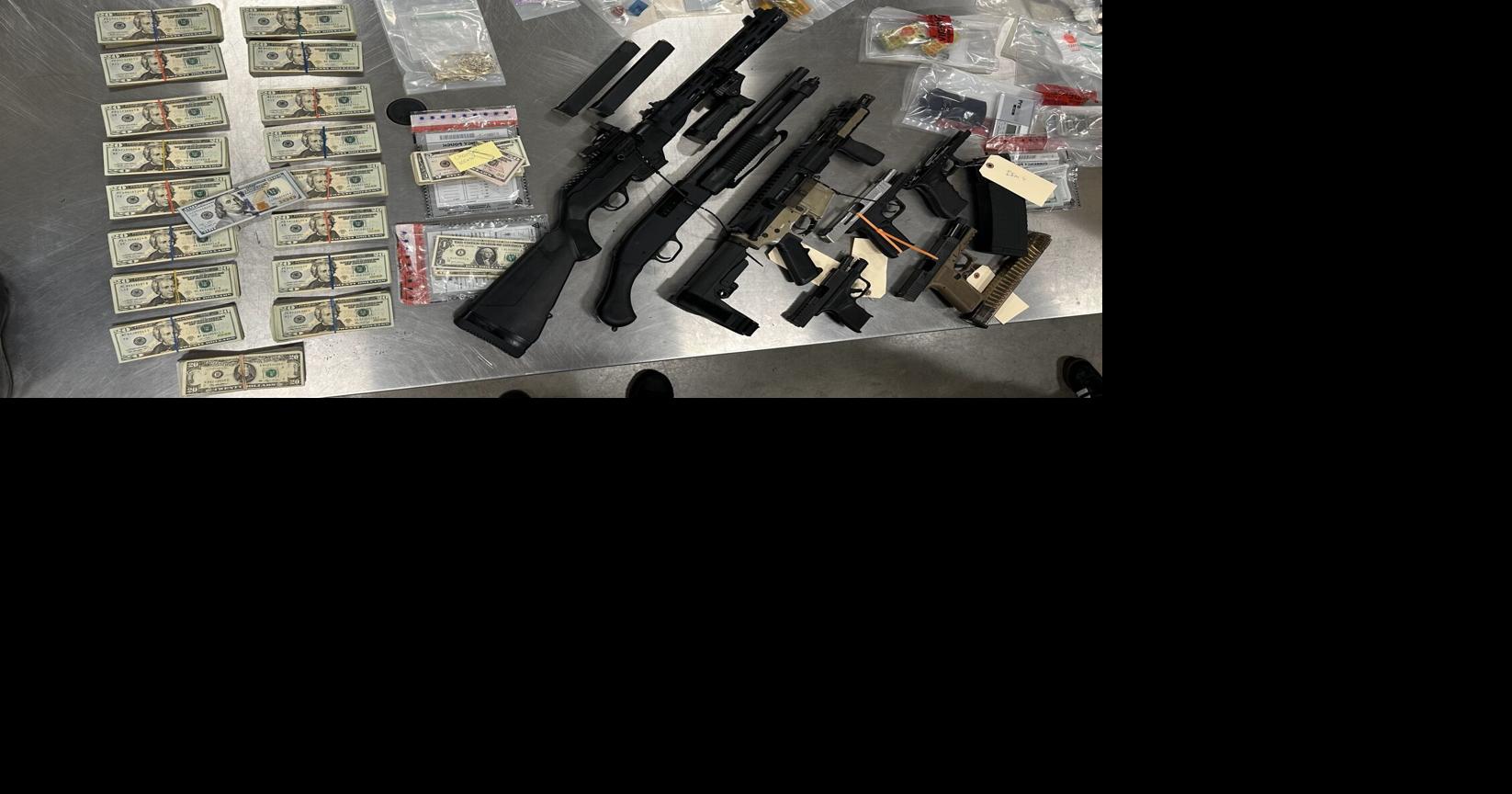 One suspect arrested, multiple drugs, guns, and cash seized in ...