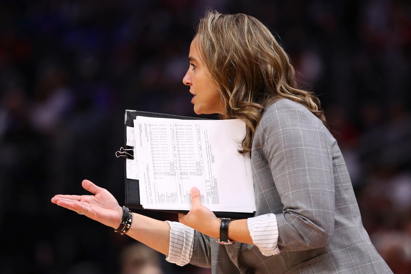 Aces raise Spurs' Hammon's WNBA jersey