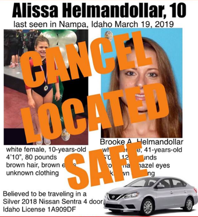 AMBER Alert cancelled for Idaho girl | News | khq.com