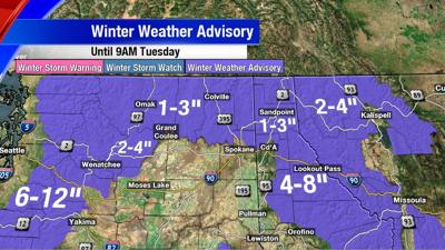 Areas Of Inland Northwest Seeing Snow During Winter Weather