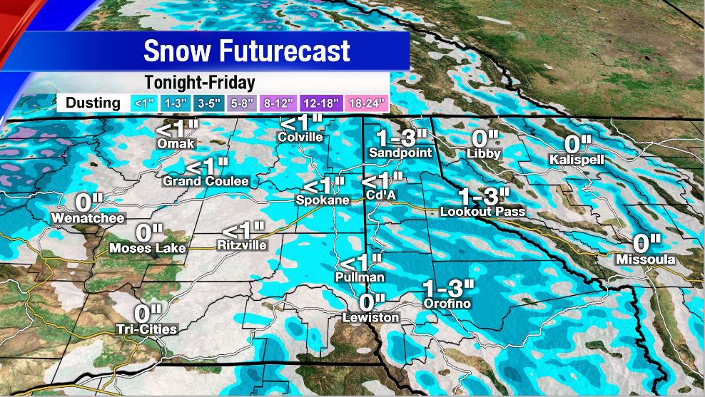 Light Snow To Make for a Slick Friday Morning Commute | | khq.com