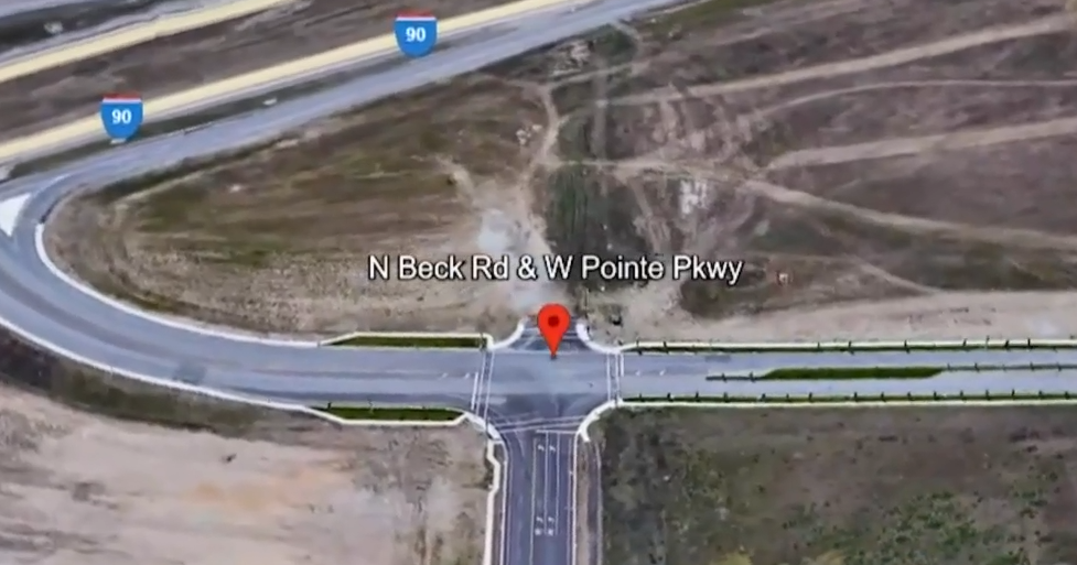 1 lane closed at intersection of Pointe Parkway and Beck Road in Post ...