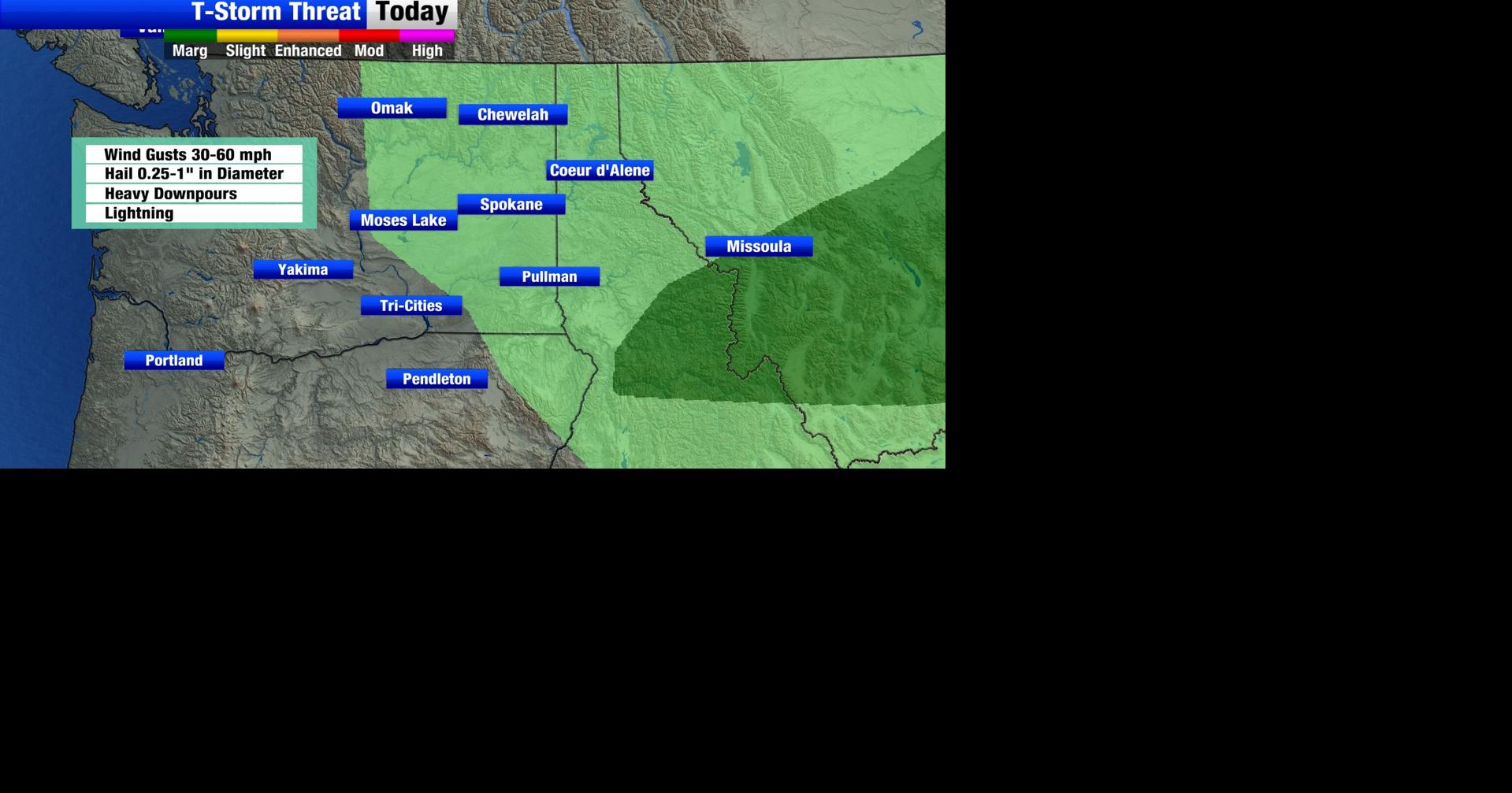 Another unsettled day ahead with cooler temperatures, showers, and the ...