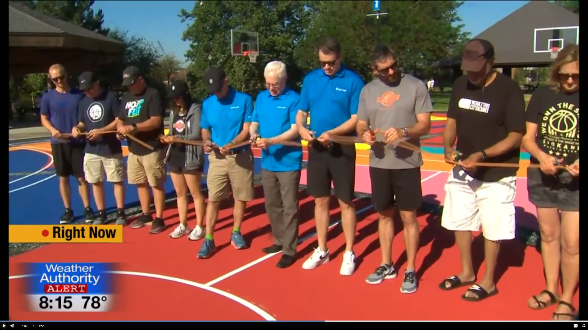 Spokane Hoopfest Cuts Ribbon On New Basketball Courts In Downtown ...