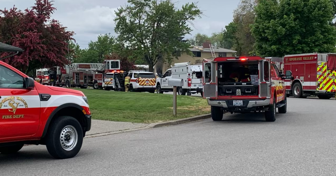 Structure fire on Ravalli Drive in Spokane draws multiple fire crews ...