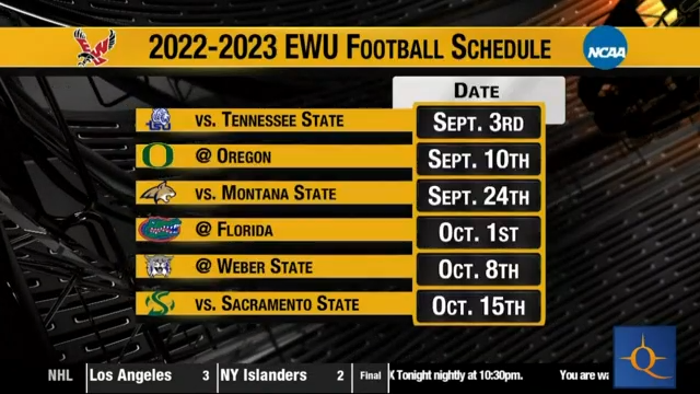 Ewu Christmas Break 2022 Looking Ahead To The 2022 Ewu Football Schedule | Swx Right Now | Khq.com