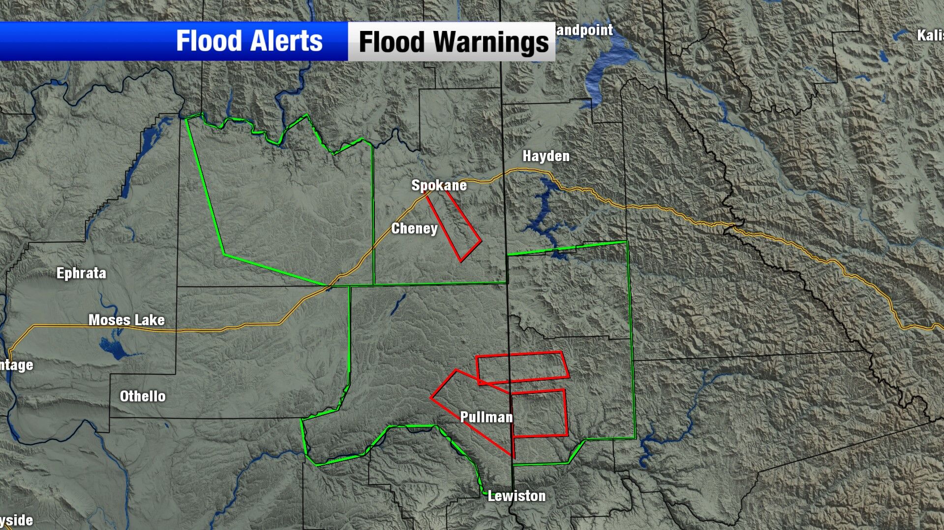 Flooding across parts of the region due to atmospheric river rain and ...
