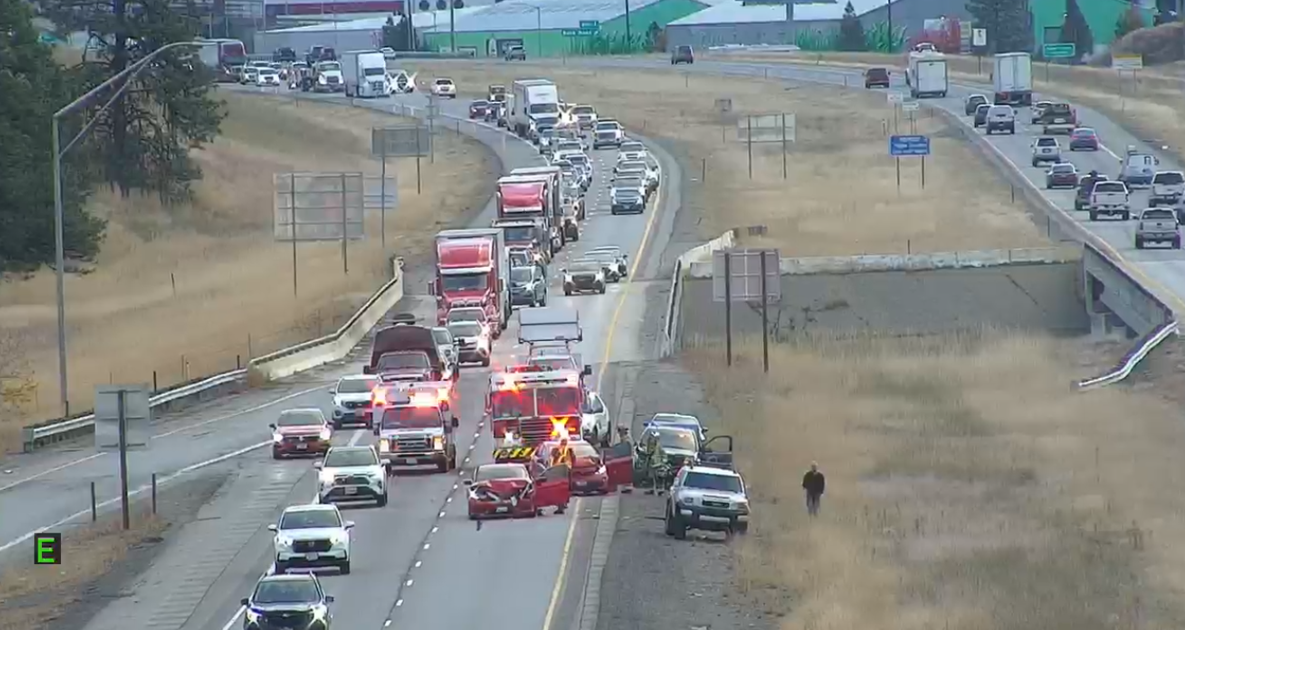 4-car crash on I-90 delays traffic near Stateline | Spokane News | khq.com