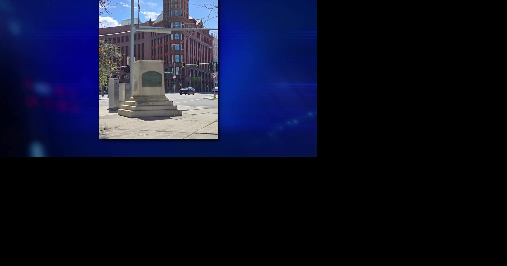 Monaghan statue is gone from downtown Spokane | Spokane News | khq.com