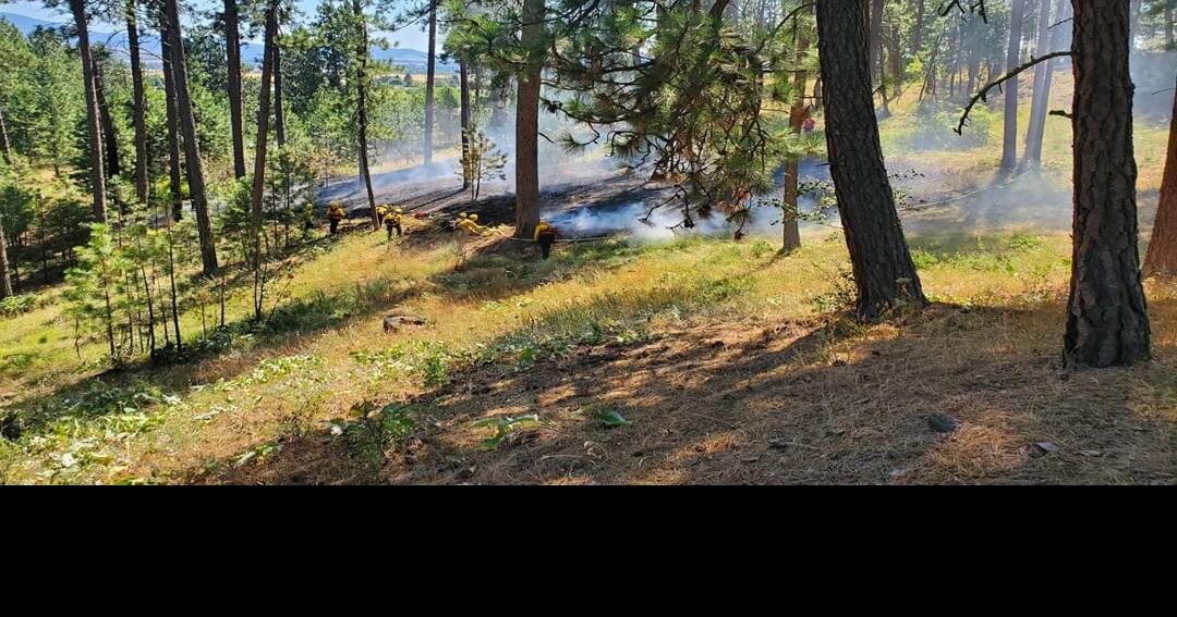 Fire crews respond to two brush fires in north Otis Orchards Spokane