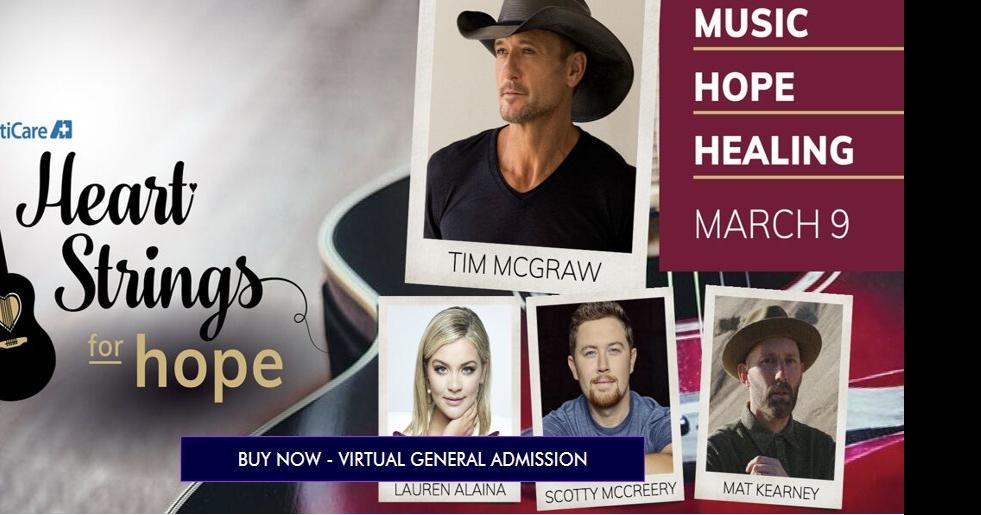 Tim McGraw to headline Heart Strings for Hope benefit concert Spokane
