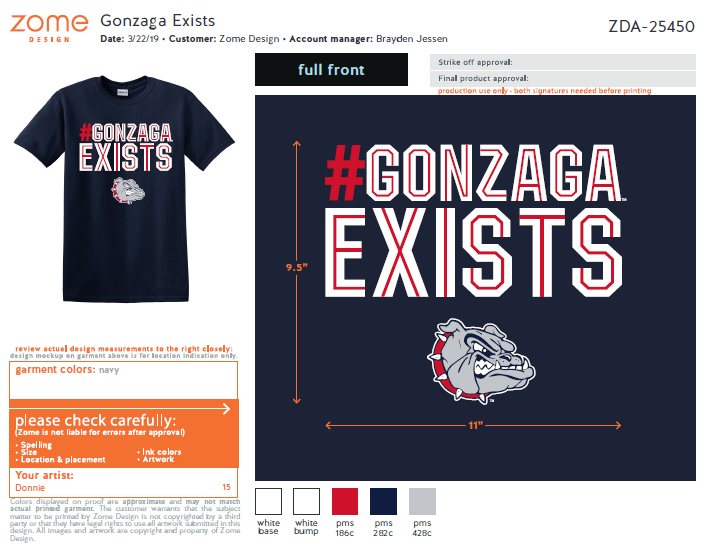 Gonzagaexists Shirts To Go On Sale In Wake Of Jimmy Kimmel Joke News Khq Com