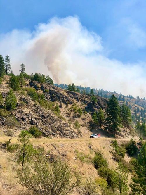 UPDATE: Lower Coyote Creek Fire now 4,500 acres near Nespelem