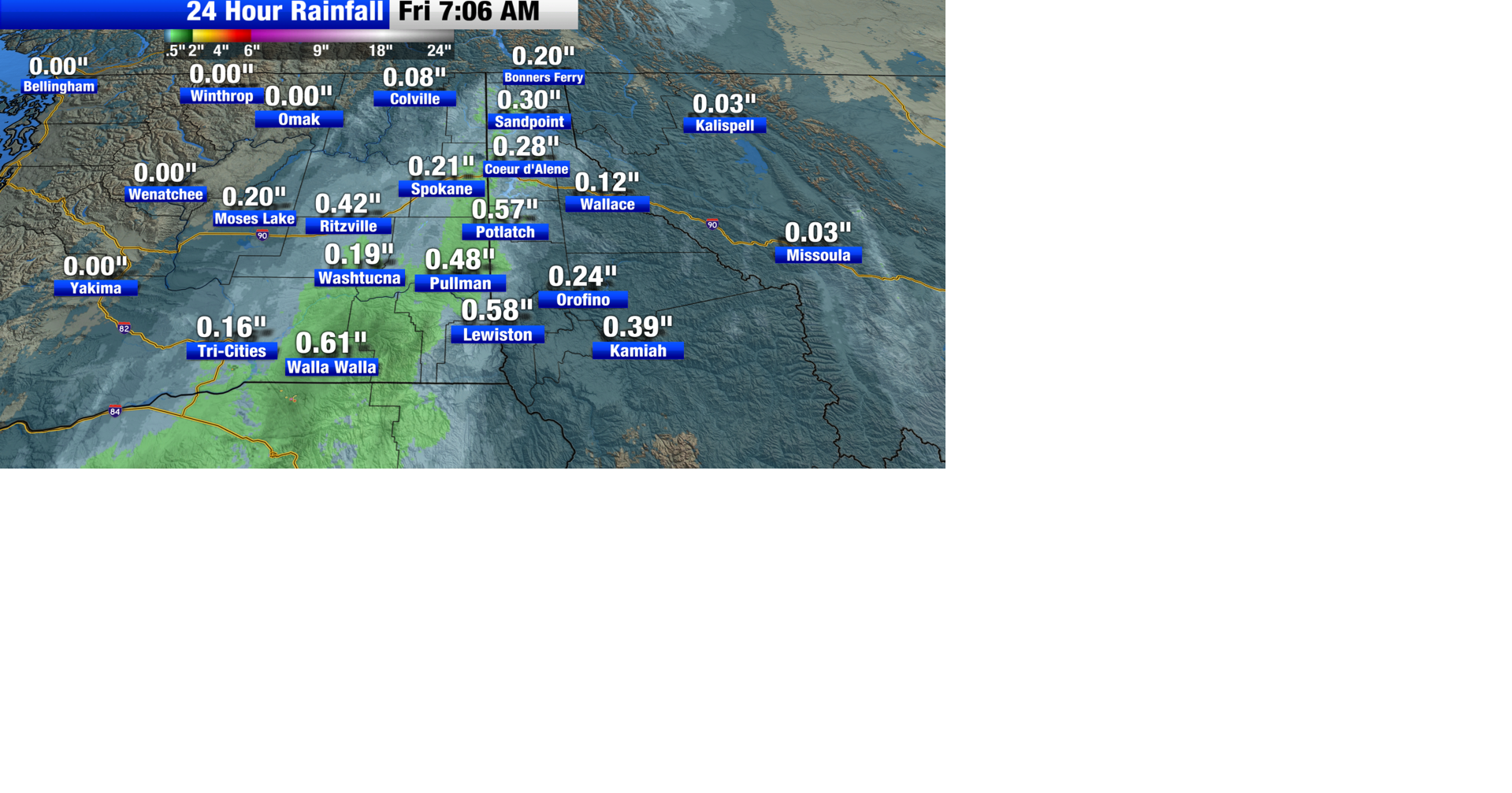 As the showers clear and winds calm, quiet but cold weather arrives for the weekend