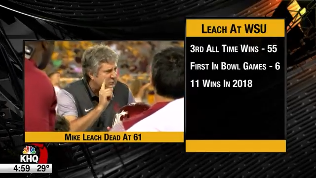 There will never be another Mike Leach': Former WSU Football head coach dies  at 61 | News 