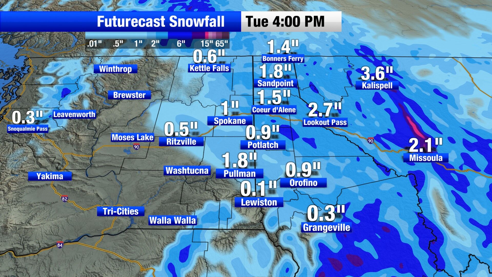 One more wave of light snow could bring a slick commute to the Inland ...