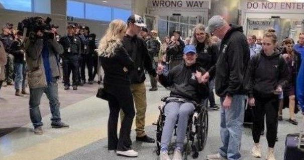 Wildland firefighter Justin Shaw returns home to Boise 16 months after injury