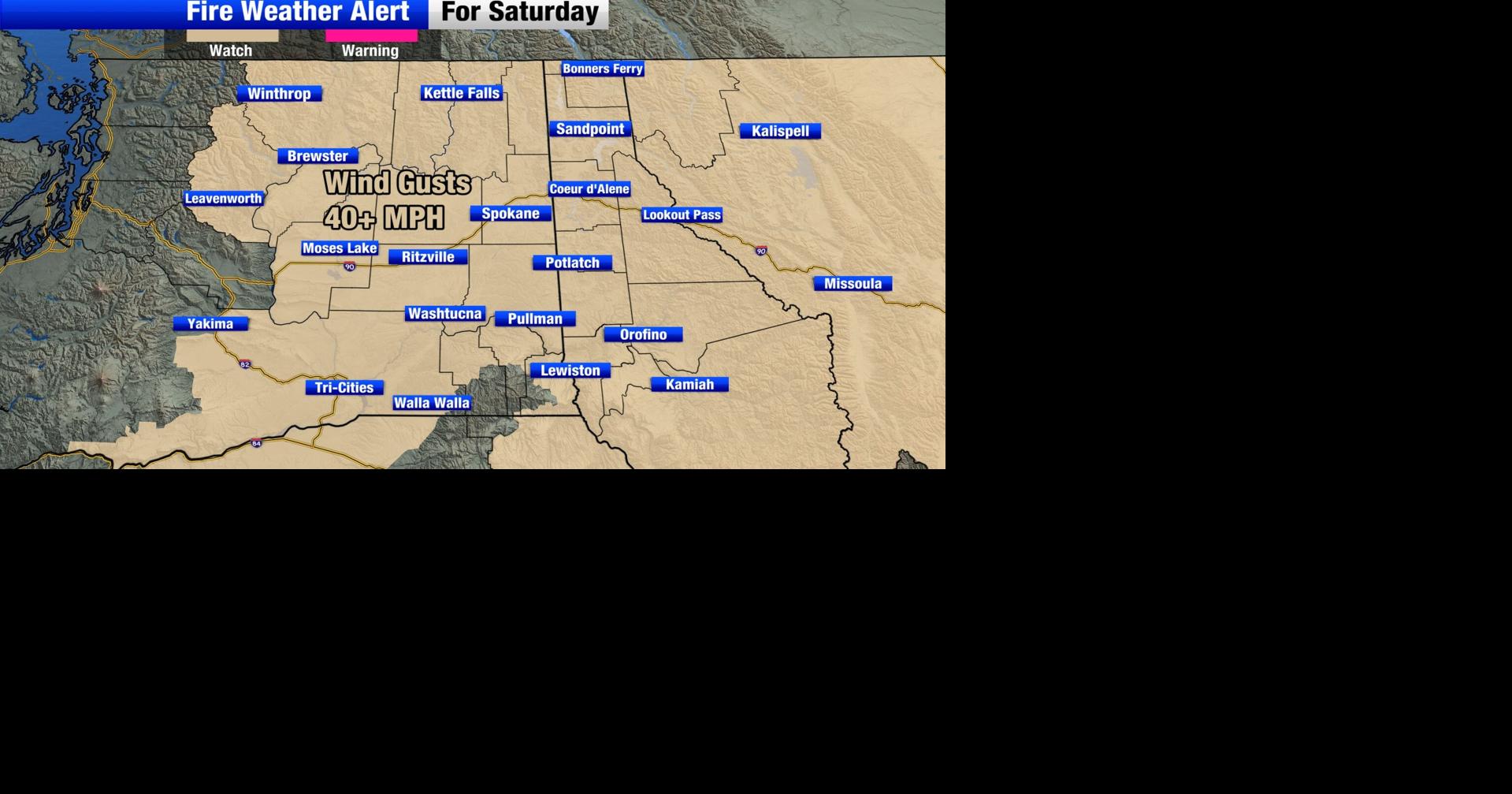 Fire Weather Watch for a windy Saturday